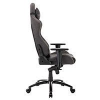 L33T Elite V4 Gaming stol (Blødt kanvas) Mørkegrå