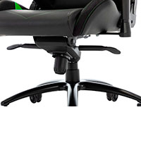 L33T Elite V4 Gaming stol (PU læder) Sort/Grøn