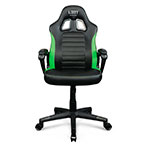 L33T Encore Junior Gaming stol (PU læder) Sort/Grøn