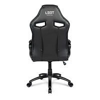 L33T Extreme Gamer stol (nakkestøtte) PU læder - Sort