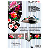 Lamineringslomme st - 100 stk (80 mikron) Olympia