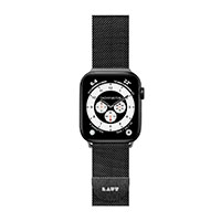 Laut Steel Loop Rem t/Apple Watch (42/44/45mm) Sort