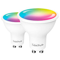 Laxihub LAGU10S Smart LED Pre m/RGB GU10 - 4,5W (WiFi/Bluetooth/Tuya) 2pk 