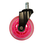 LC-Power 7BP-SPEED Hjul t/Gaming Stol (5pk) Sort/Pink