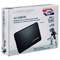 LC-Power LC-25BUB3 Harddisk Kabinet 2,5tm (SATA/USB 3.0)