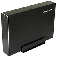 LC-Power  LC-35U3-BECRUX Harddisk Kabinet 3,5tm (SATA/USB 3.0) Aluminium