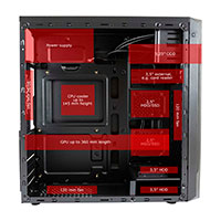 LC Power LC-7040B-ON PC Kabinet (ATX/Micro-ATX/Mini-ITX)