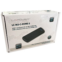 LC-Power LC-M2-C-NVME-2 M.2 SSD Harddisk Kabinet USB 3.2 (M.2/NVMe)