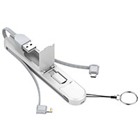 LDNIO LC130 3,8A Multikabel - 45cm (USB-C/MicroUSB/Lightning)