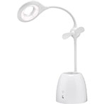 LED bordlampe m/penneholder (ventilator) Hvid - Goobay