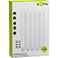 LED kronelys m/fjernb. - Batteri (240x21mm) Hvid - 5-Pack