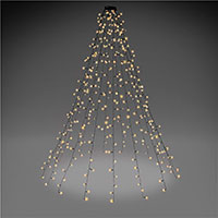 LED lyskde til juletr m/timer (16 strenge/400 LED)