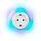 LED Natlampe/stikkontakt m/sensor (inkl. udtag) Hvid