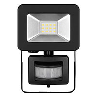 LED projektr 10W m/sensor (853lm) Sort - Goobay