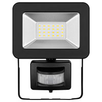 LED projektr 20W m/sensor (1706lm) Sort - Goobay