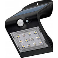LED Solcelle vglampe med sensor (1,5W) Sort - Goobay