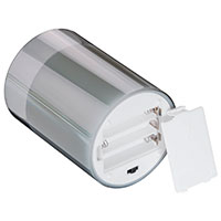 LED Stearinlys Real Wax i glas - 7,5x10cm (m/timer)