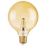 Ledvance 1906 Vintage Globe Dæmpbar LED Filamentpære E27 Guld - 6,5W (55W)
