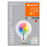 Ledvance SMART+ 125 WiFi LED Globe Filamentpre m/RGB E27 Klar - 4,5W (30W)