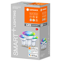 Ledvance SMART+ WiFi Spot m/RGB GU10 Mat -  4,9W (50W) 3pk