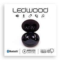 Ledwood i9 Earbuds (4 timer) Sort