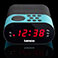 Lenco CR-07 Clockradio Vkkeur m/FM Radio (Dual Alarm) Bl