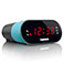 Lenco CR-07 Clockradio Vkkeur m/FM Radio (Dual Alarm) Bl
