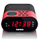 Lenco CR-07 Clockradio Vkkeur m/FM Radio (Dual Alarm) Pink