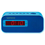 Lenco CR-205 Børne Clockradio Vækkeur (Dual Alarm) Blå