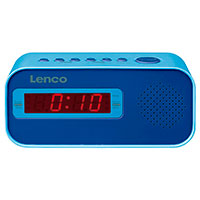 Lenco CR-205 Brne Clockradio Vkkeur (Dual Alarm) Bl