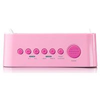 Lenco CR-205 Brne Clockradio Vkkeur (Dual Alarm) Pink