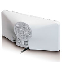 Lenco CR-30 Clockradio Vkkeur m/FM Radio (Dual Alarm) Hvid