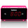 Lenco CR-510 Clockradio Vkkeur m/FM Radio (Dual Alarm) Pink