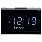 Lenco CR-525BK Clockradio Vækkeur m/FM Radio (Sleep Timer)