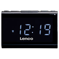 Lenco CR-525BK Clockradio Vkkeur m/FM Radio (Sleep Timer)