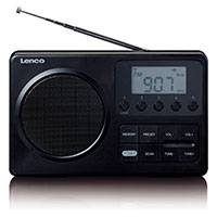 Lenco MPR-035BK FM Radio (3,5mm/FM)