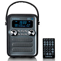 Lenco PDR-045 DAB+ Radio m/Bluetooth - Sort