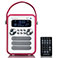 Lenco PDR-051 DAB+/FM Radio m/Alarm (BT/USB/SD) Pink/Hvid