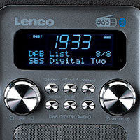 Lenco PDR-051 DAB+/FM Radio m/Alarm (BT/USB/SD) Sort