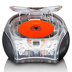 Lenco SCD-24 Boombox (CD/FM/3,5mm) Transparent