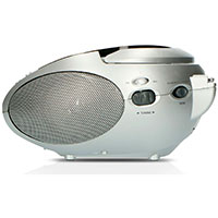 Lenco SCD-24 Boombox (FM/CD) Sort/Slv
