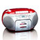 Lenco SCD-420 Boombox m/CD + Kassetteafspiller (3,5mm) Rd