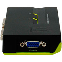 LevelOne KVM-0221 KVM switch VGA m/audio (2xVGA/2xUSB)