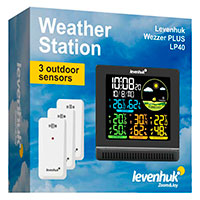 Levenhuk Wezzer PLUS LP40 Vejrstation m/3x sensor