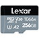 Lexar C10 microSDXC Kort 256GB A2 V30 (UHS-I) m/Adapter