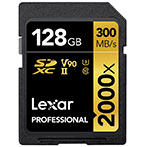 Lexar Professional SDXC Kort 128GB V90 (UHS-II) 260/300 MB/s