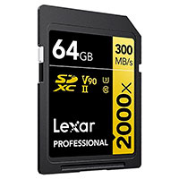 Lexar Professional SDXC Kort 64GB V90 (UHS-II) 260/300 MB/s