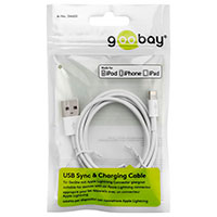Lightning kabel - 0,5m (Apple MFi) Hvid - Goobay