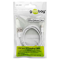 Lightning kabel - 2m (Apple MFi) Hvid - Goobay