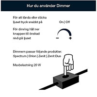 LightsOn Decklight Dimmer lysdmper (max 20W)